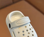 2026 Summer Casual Children Slippers Solid Color Clogs Sandals for Boys Girls Simple Anti-Slip Hollow Sandals Daily