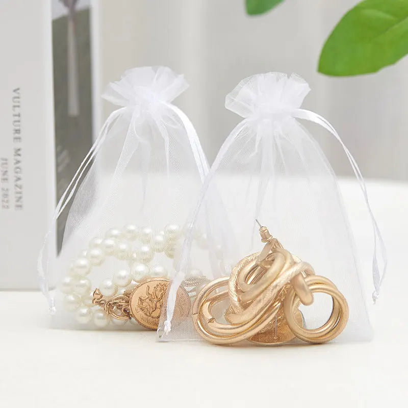Colorful Organza Gift Bags for Jewelry and Party Decor