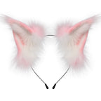 Animal Faux Fur Fox Wolf Ear Headband Furry Handmade Hairband Headwear Costume Cosplay Accessories