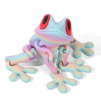 3D Printing Simulation Tree Frog Joint Movable Frog Ornaments Kitchen Home Decoration Office Animal Desk Toy Refrigerator Magnet