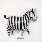 New Cartoon Animal Theme Foil Balloon Jungle Safari Forest Lion Rabbit Kids Birthday Decoration Supplies Elephant Giraffe Baloon