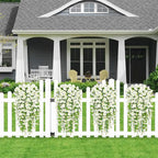 1/2Pc 75cm White Artificial Morning Glory Wall Hanging Faux Violet Plants Hanging Flowers Vines for Home Garden Wedding Decor