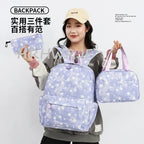 3Pcs/Set KPop Demon Hunter School Bags Girls Teens Rumi Mira Zoey Youth School Backpack Travel School Students Laptop Backpack