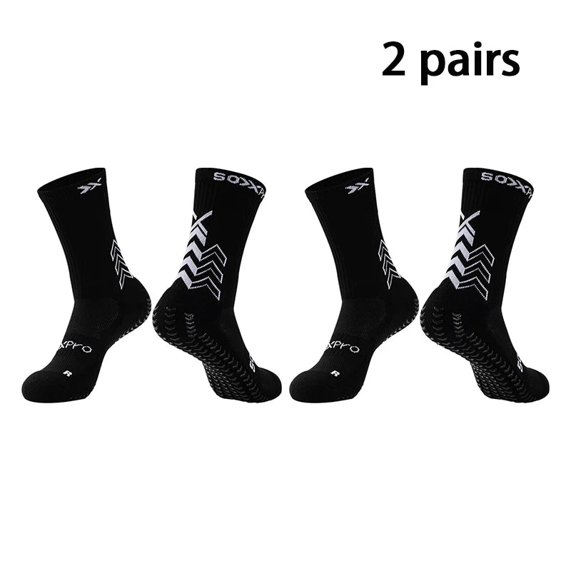 1/2/3 Pairs Soccer Socks Gym Socks Football Socks Men Women Non-slip Elastic Sport Grip Socks Floor Yoga Socks Cycling Socks
