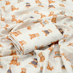 Kangobaby #My Soft Life# 100% Cotton Baby Muslin Blanket Infant Bath Towel Size 80x80cm