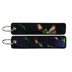 Anime Embroidery Keychain – Manga Key Fob & Car Keyring Accessory