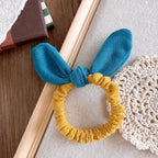 2025 Cute Rabbit Ear Scrunchies Children Girls Gift Elastic Hair Rubber Bands Accessories Tie Hair Ring Rope Headdress Headwear