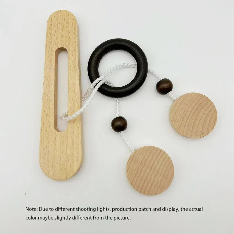Wooden Ring Unlocking Game Classic Puzzle Intelligence Toy