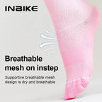 INBIKE Summer Cycling Socks Men Sports Compression Running Socks Biking Socks Crew Length Breathable Basketball Football Socks