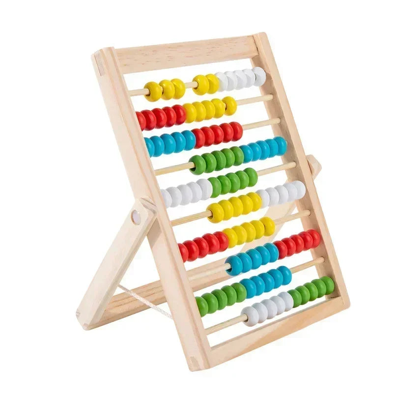 Wooden Counting Abacus Montessori Math Learning Toy