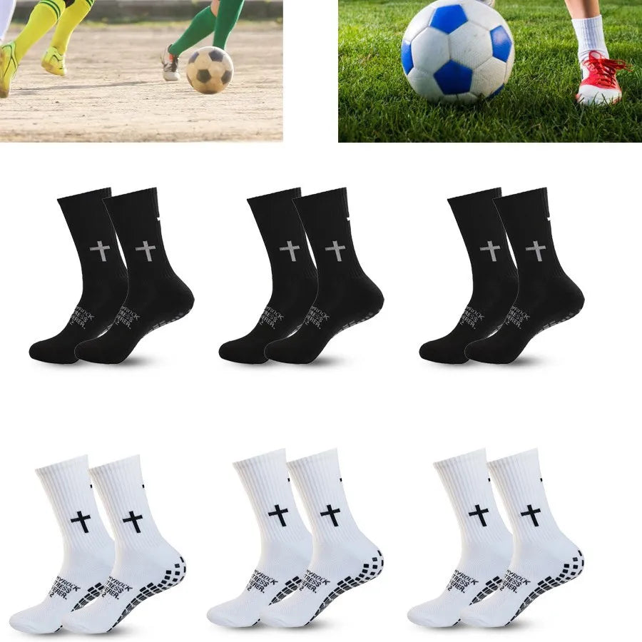 3 Pairs New Outdoor Men Women Sports Football Socks Dispensing Sports Socks Comfortable Outdoor Game Training Socks
