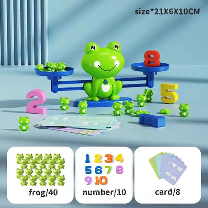 Frog Balance Math Toy | Kids Educational Addition & Subtraction Game