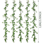 1/3/5pcs Artificial Vines Ivy Garland 1.8m Greenery Fake Ivy Hanging Plants for Home Wall Arch Wedding Room Indoor Outdoor Decor