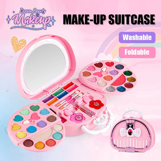 Kids Beauty Toys Makeup Kit Washable Pretend Play Set