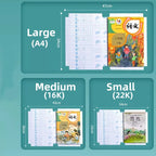 10PCS S/M/L Waterproof Book Wrapper Transparent Self-Adhesive Book Protective Covers for School Student Textbook Skin Sleeve