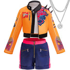 Anime-Inspired Halloween Cosplay Costume Set for Girls – K-Pop Stage Performance Outfit with Accessories