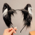 1pcs Cat ear headband Cute plush hairband Holiday dress up Christmas animal Ear hoop Children's hair accessories