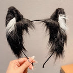 1pcs Cat ear headband Cute plush hairband Holiday dress up Christmas animal Ear hoop Children's hair accessories