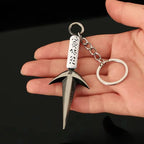 Naruto Weapon Namikaze Minato Ninja Kunai Anime Peripheral 9cm Metal Katana Samurai Sword Model Accessories Keychains Toys Gifts