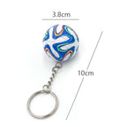 Leather Football Keychain New Exquisite Key Chain Souvenir Decoration Toy Keyring Ring School Reward for Kid Pendant Accessory