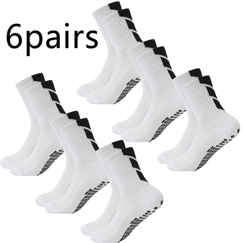 1/4/6/10pairs size38-45mid tubegluedfootball socksfor sports training andcompetition non slip and breathable socks  basketball