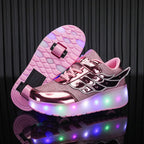 Sneakers Roller Shoes Dual-Use Skates for Kids and Adults