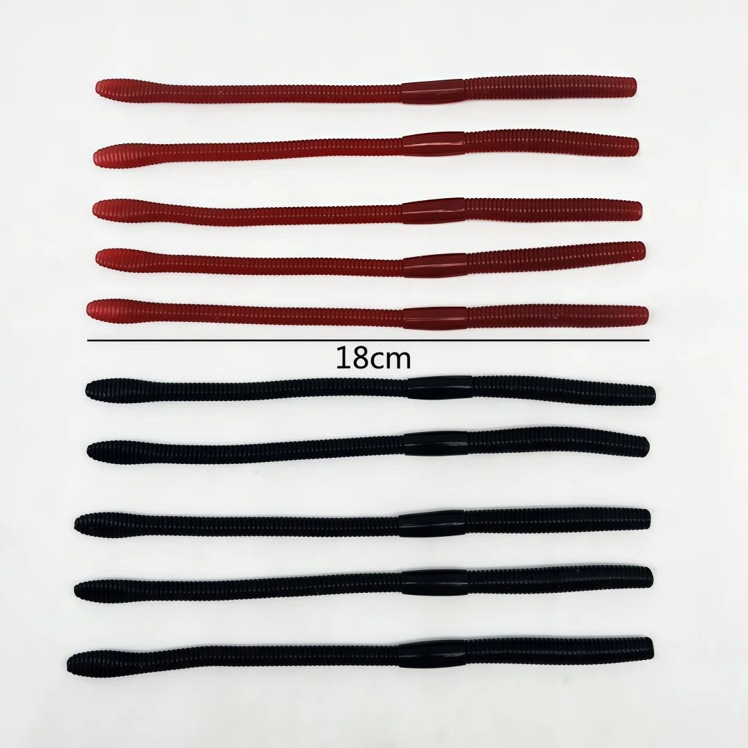 10-100Pcs Realistic TRP Soft-bodied Earthworm Prank Props Frightening Practical Jokes Scare People Easy-to-Use Horror Props
