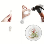 2/4/6 Pack Wall Hanging Glass Terrarium - Self-Watering Hydroponic Planter for Home Office Decor, Handmade Round Crystal Vase