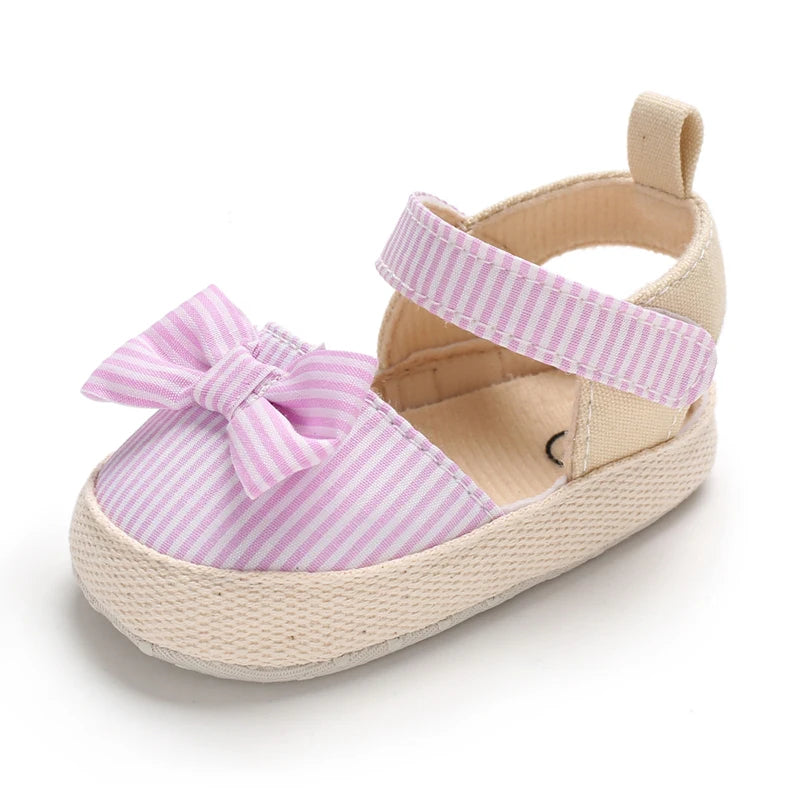 Baby Girl Summer Sandals Soft Sole Walking Shoes with Bow