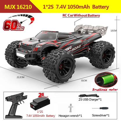 Hyper Go MJX 1/16 4WD RC Car – 70KM/H Brushless Off-Road Racing Toy