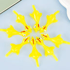 20pcs Novelty Sport Catapulted Ejection Chicken Toy Rubber Prank Flying Toy Slingshot Chicken Finger Toys Turkey Sticky