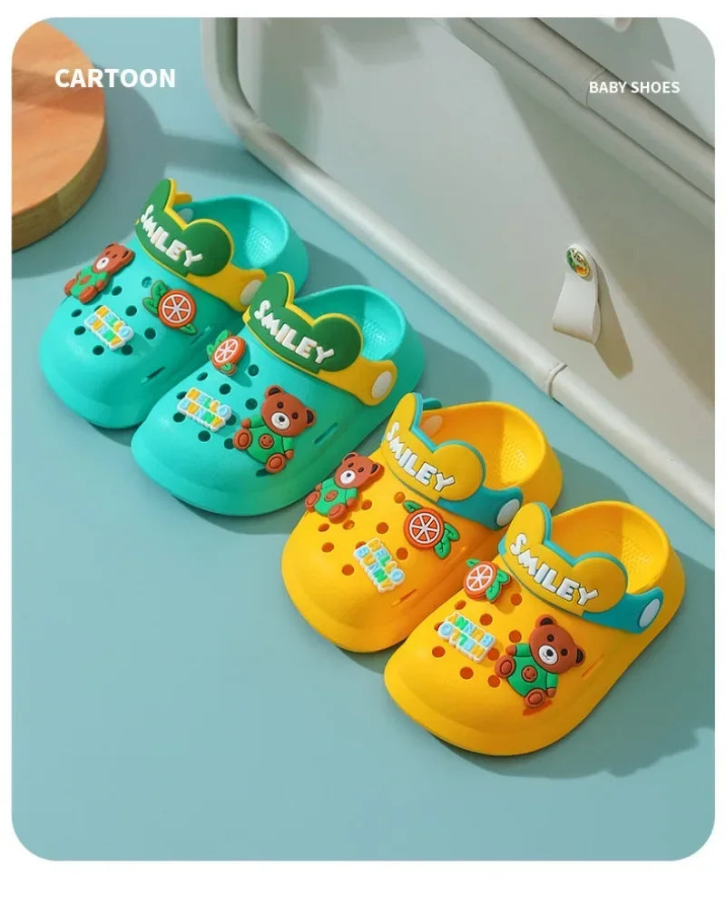 Baby Cartoon Summer Sandals Anti Slip Beach Shoes for Infants