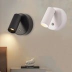 Rechargeable LED Wall Lamp Touch Night Lights Wireless Magnetic Spotlight 360° Rotation For Bedroom Bedside Reading Lighting