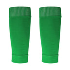 Loogdeel 1 Pair Football Socks Soccer Leg Brace Sleeves Breathable Sport Sock Adult Kids Shin Guards Calf Protection Leg Cover