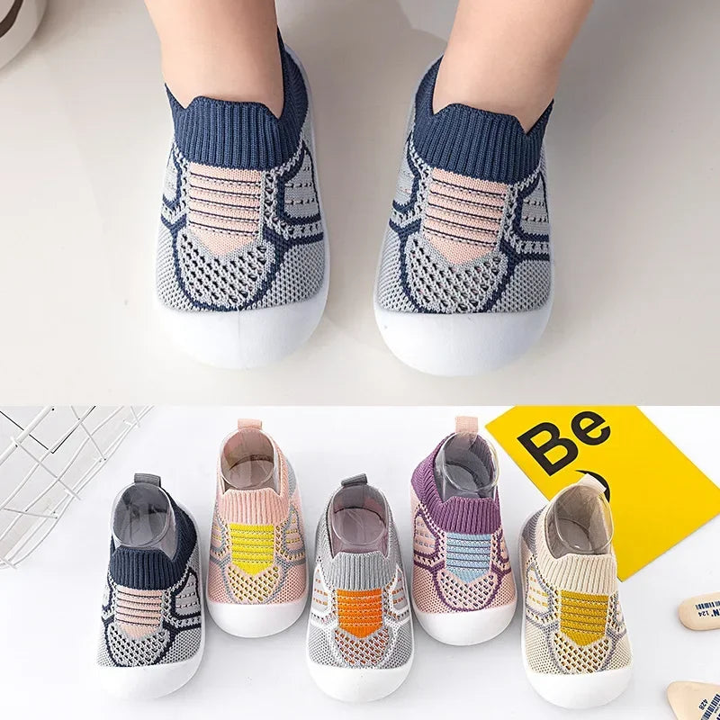 Baby Anti Slip Mesh Shoes Soft Sole Crib Walking Socks