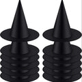12pcs Halloween Witch Hat Cap Hanging Witch Hat Costume Accessory for Halloween Party Favor, Black