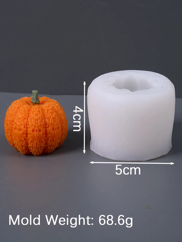 Autumn Candle Silicone Mold DIY Handmade Lemon Cinnamon Star Anise Nuts Pumpkin Molds Plaster Resin Chocolate Cake Decor Supplie