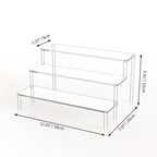 1pcs Multi-Layer Acrylic Display Stand Cake Display Rack High Transparent Trapezoidal Storage Shelf Perfect for Dessert Cupcake