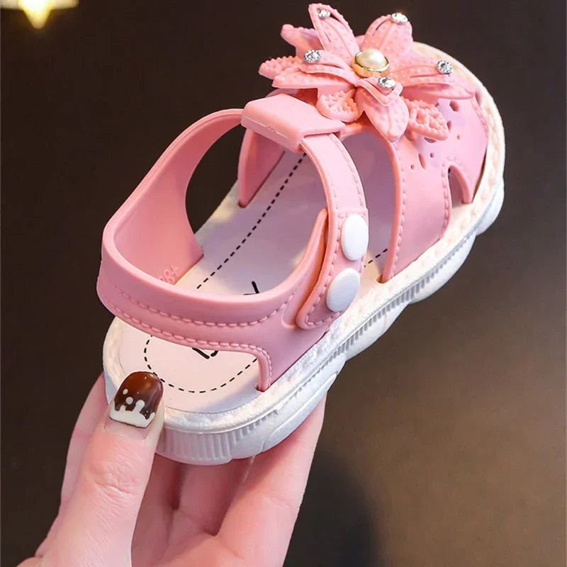 Baby Girl Bow Beach Sandals Soft Non Slip Summer Shoes