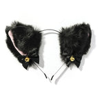 Lolita Cat Ear Paw Gloves Hairband Dance Prom Halloween Cat Ears Headwear Cosplay Cat Ear Anime Party Costume Bell Headwear High