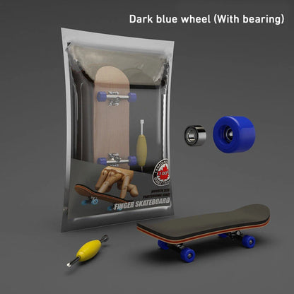 Maple Wood Finger Skateboard Toy | Mini Puzzle & Anti-Stress Gift