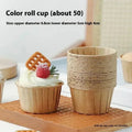 50pcs Golden Muffin Cupcake Paper Cup Oilproof Cupcake Liner Baking Cup Tray Case Caissettes Cupcake Wrapper Paper Wedding Party