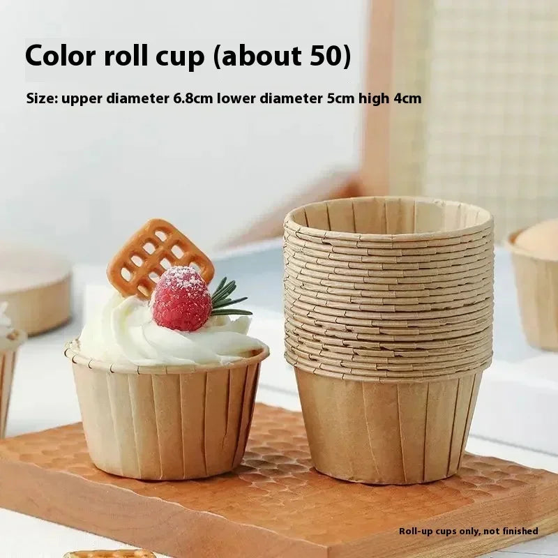 50pcs Golden Muffin Cupcake Paper Cup Oilproof Cupcake Liner Baking Cup Tray Case Caissettes Cupcake Wrapper Paper Wedding Party