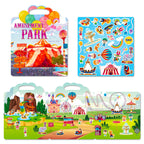Hot New Children Scene Stickers DIY Hand-on Puzzle Sticker Books Reusable Cartoon Animal Learning Cognition Toys for Kids Gift