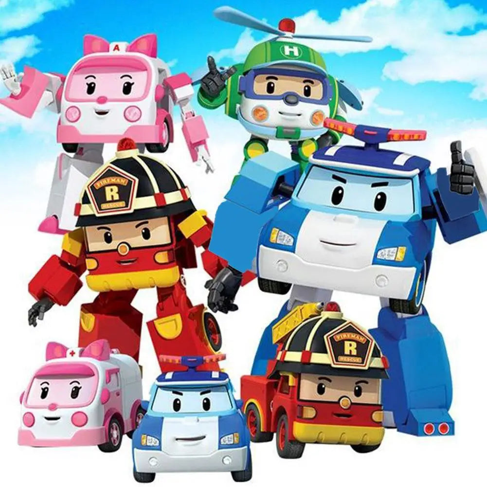 New Upgrade Robot Deformation Transformation  Anime Action Figure Cartoon Kids Toy For Children Car Model Airplane Gift Toys Rob