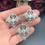4pcs 40*36mm Gothic Vampire Bat Charm Retro Bat Halloween Pendant Designer Charms For Jewelry Making DIY Jewelry Findings