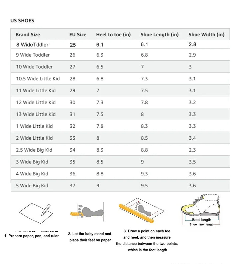 Kids Wide Barefoot Shoes Minimalist Sneakers for Growing Feet