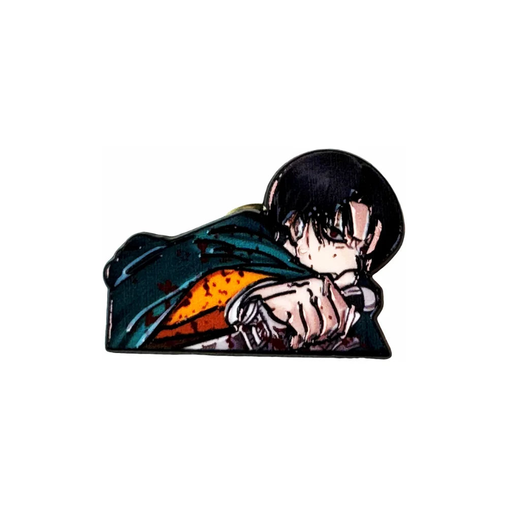 2Pcs Funny Anime Character Enamel Pin Lapel Pins Backpacks Brooches Metal Brooch for Clothes Fashion Jewelry Gifts for Friends