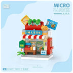 NEW Amusement Park Carousel Pirate Ship Ferris Wheel Halloween Game Street View Building Blocks Kit Girl Bricks Model Toy