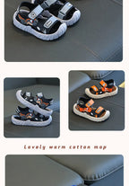 Kids Sport Sandals Breathable Velcro Shoes for Children